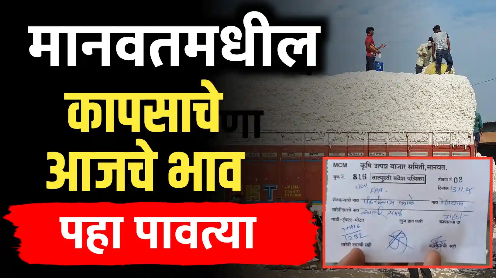 मानवतमध्ये कापसाच्या भावात वाढ